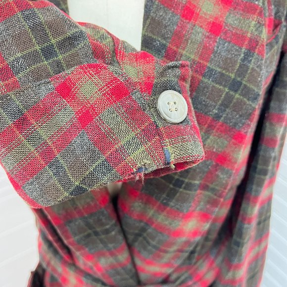 *Vintage* Pendleton Virgin Wool Belted Robe - Picture 9 of 9